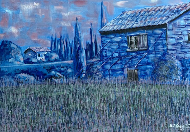 Un été en Provence 绘画, 19.7x27.6 in