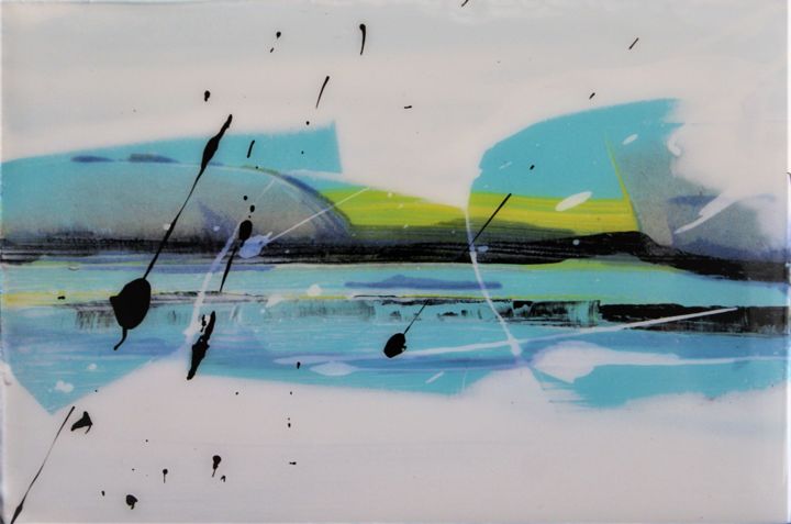 Pintura titulada "Ma Petite éToile 12" por Corinne Deschamps, Obra de arte original, Acrílico