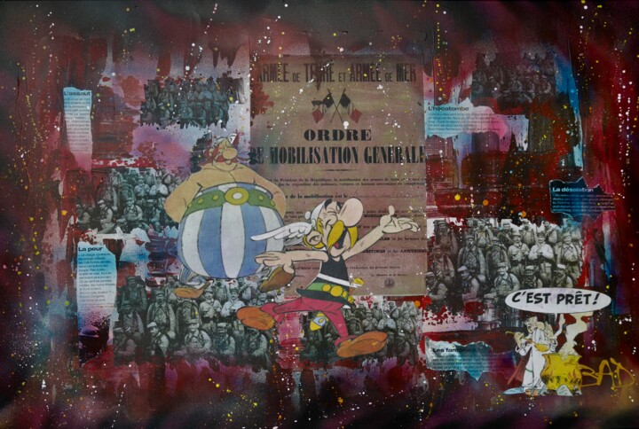 MOBILISATION GENERALE 绘画, 29.5x45.3 in