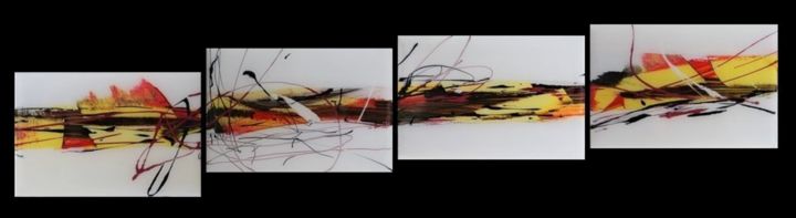 Pintura titulada "3ème voyage" por Corinne Deschamps, Obra de arte original, Acrílico