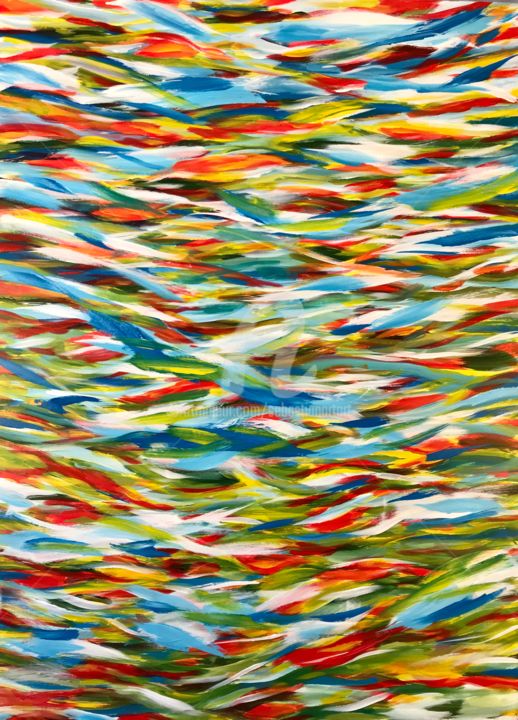 Painting titled "Between Reality and…" by Sebastian Olivier Burckhardt, Original Artwork, Acrylic