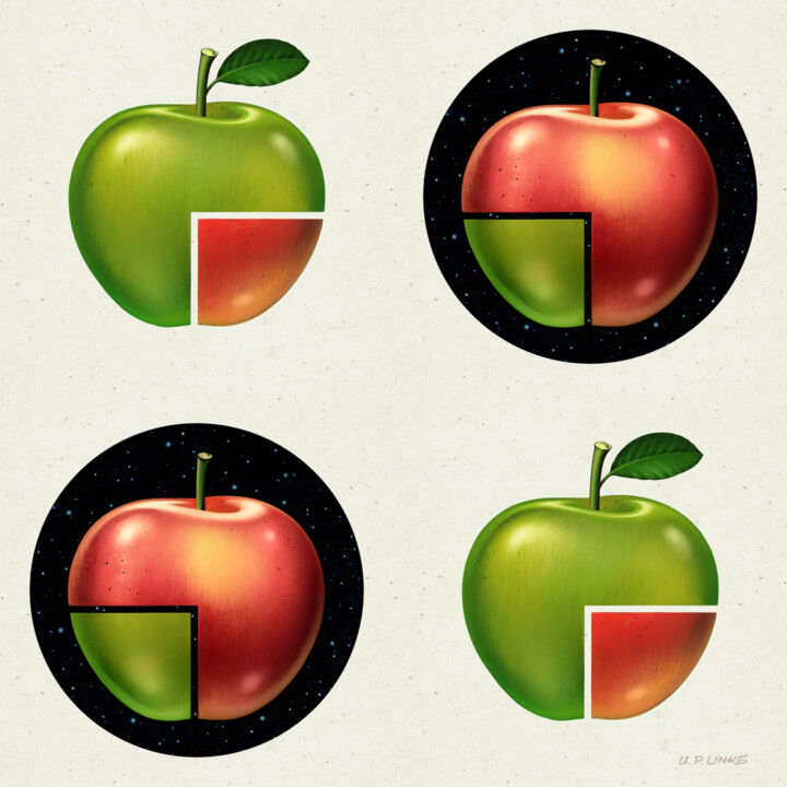 DIVIDED APPLE PATTERN 数字艺术