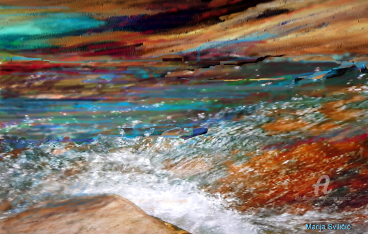 「Nature marine motiv…」というタイトルのデジタルアーツ Marija Sviličićによって, オリジナルのアートワーク, デジタル絵画