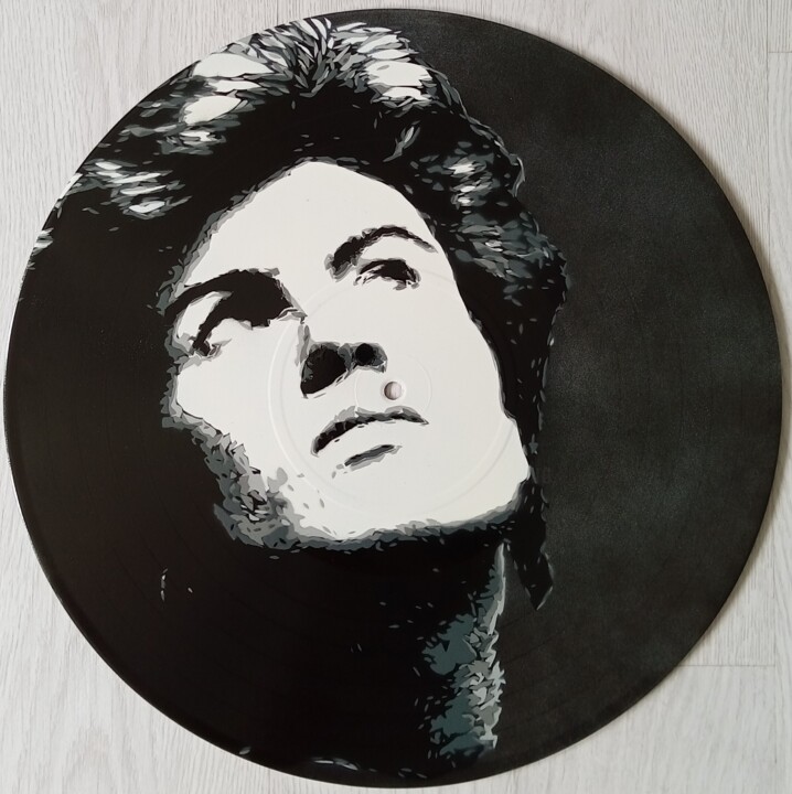 绘画 标题为“George Michael” 由Sérgio Clemente, 原创艺术品, 喷漆