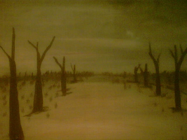 Painting titled "apret l'insandi" by Sowartbouba, Original Artwork, Oil