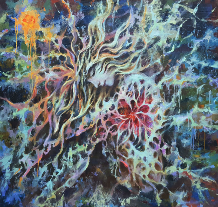 绘画,  33.5x35.8 in 