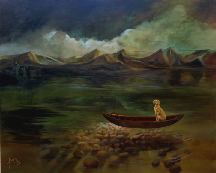 des nuits sans fin 2 绘画, 51.2x63.8 in
