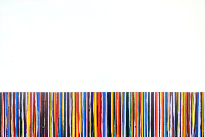 Painting titled "A Crush on Color (#…" by Carla Sá Fernandes, Original Artwork, Acrylic Mounted on Wood Stretcher frame