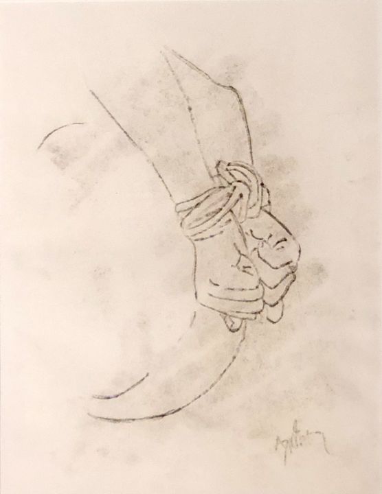 "Untitled.." başlıklı Resim Dimitris Alithinos tarafından, Orijinal sanat, Kalem