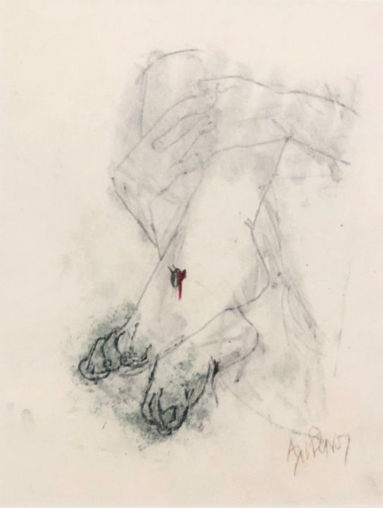 "Untitled."" başlıklı Resim Dimitris Alithinos tarafından, Orijinal sanat, Kalem