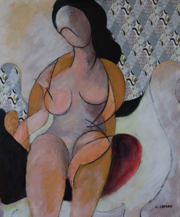 Diane 绘画, 25.6x21.3 in