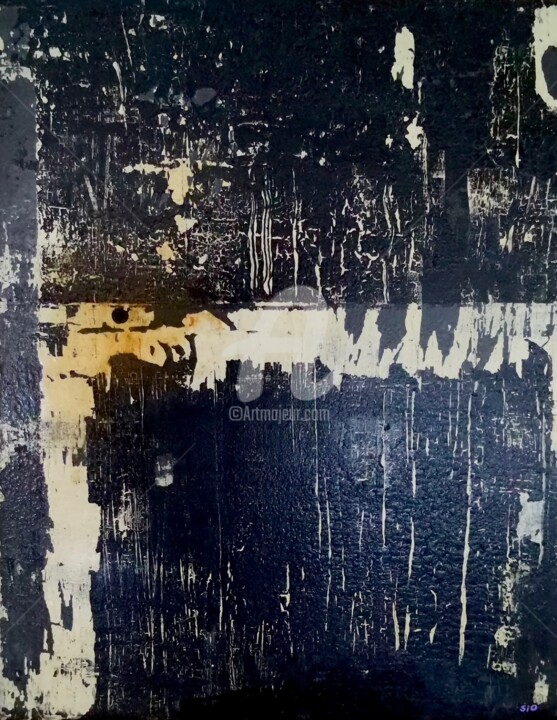 Painting titled "Distance from Point…" by Sio Montera, Original Artwork, Acrylic Mounted on Wood Stretcher frame