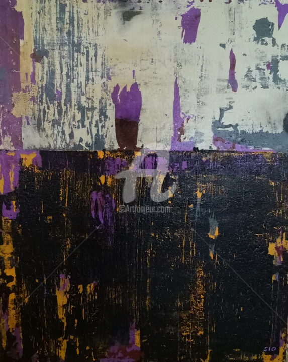 Painting titled "Distance from Point…" by Sio Montera, Original Artwork, Acrylic Mounted on Wood Stretcher frame