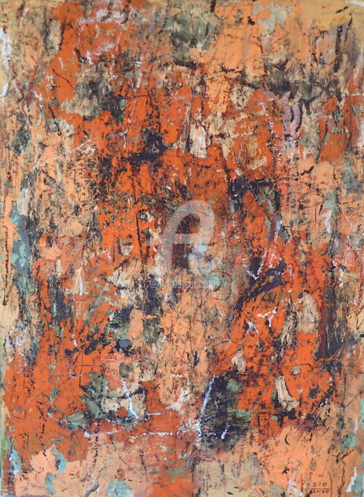 Painting titled "Movements in Isolat…" by Sio Montera, Original Artwork, Acrylic Mounted on Wood Stretcher frame