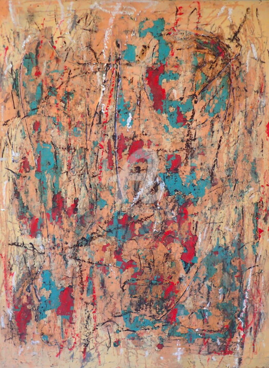 Painting titled "Movements in Isolat…" by Sio Montera, Original Artwork, Acrylic Mounted on Wood Stretcher frame