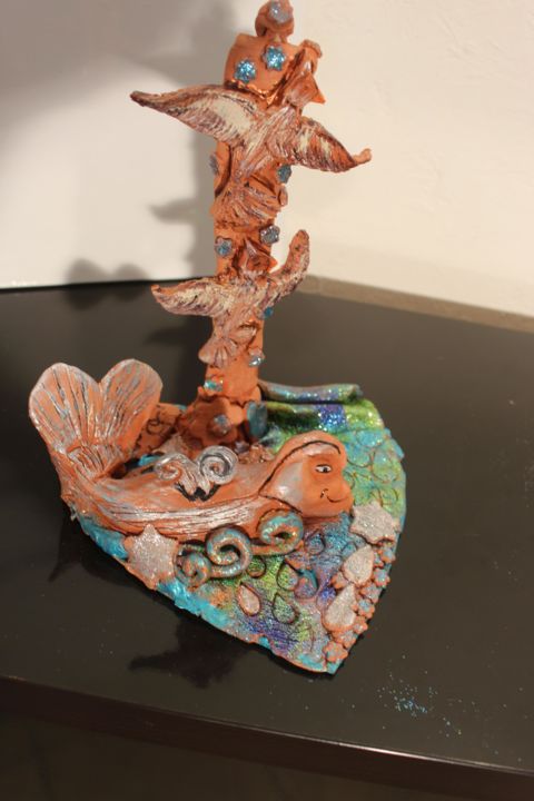 big fish 雕塑, 10.6x9.5 in