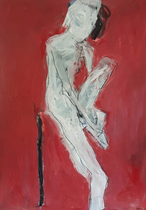 Sitzende Frau II 图画, 39.4x27.6 in