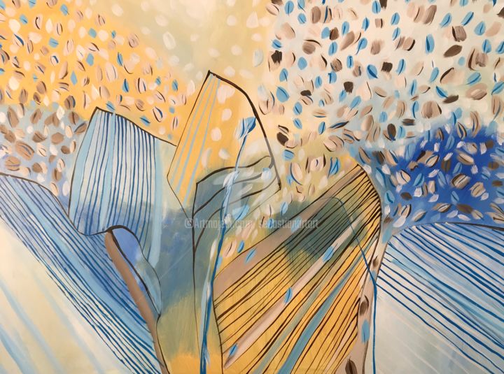 Painting titled "Dynamic" by Sebastian Olivier Burckhardt, Original Artwork, Acrylic