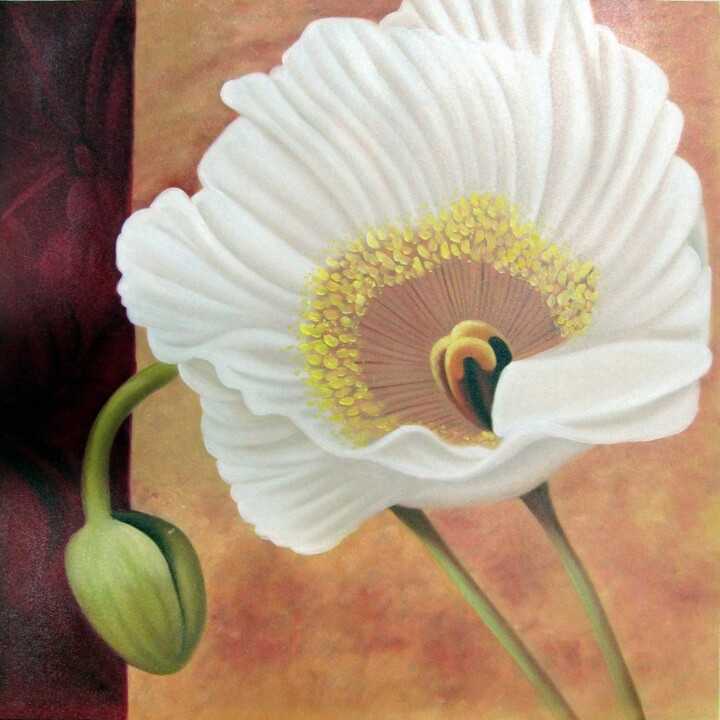 Realism Flower 012 绘画, 23.6x23.6 in
