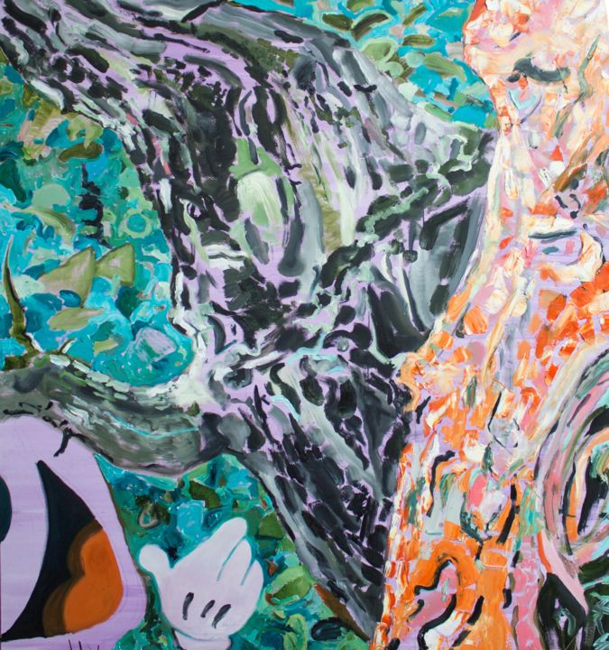 Look over There 绘画, 63x59.1 in