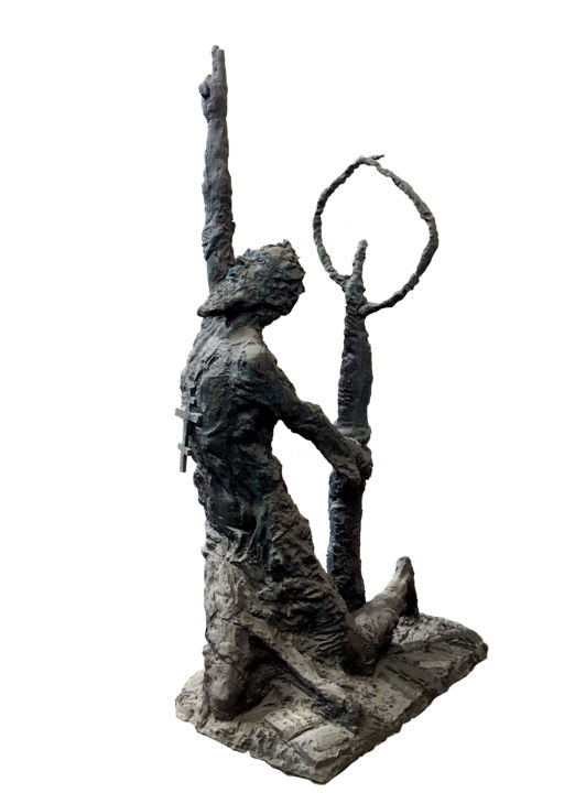 Sculpture intitulée "Protopop Avvakum" par Grigory Pototsky, Œuvre d'art originale, Bronze