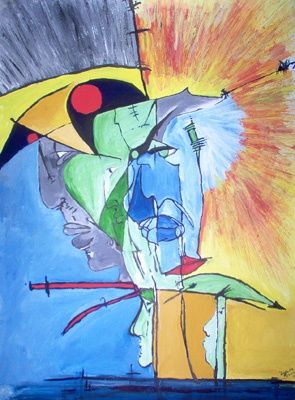 Painting titled "Memento Mori" by Dubravka Poznic, Original Artwork