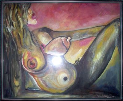 Painting titled "Prima Materia" by Dubravka Poznic, Original Artwork