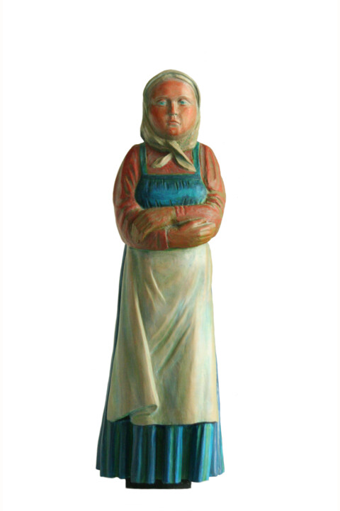 Sculptuur getiteld ""Ladno, horosho (Al…" door Alexander Eremin, Origineel Kunstwerk, Hout