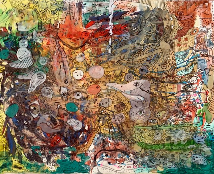 Side effects 8 绘画, 63x78.7 in