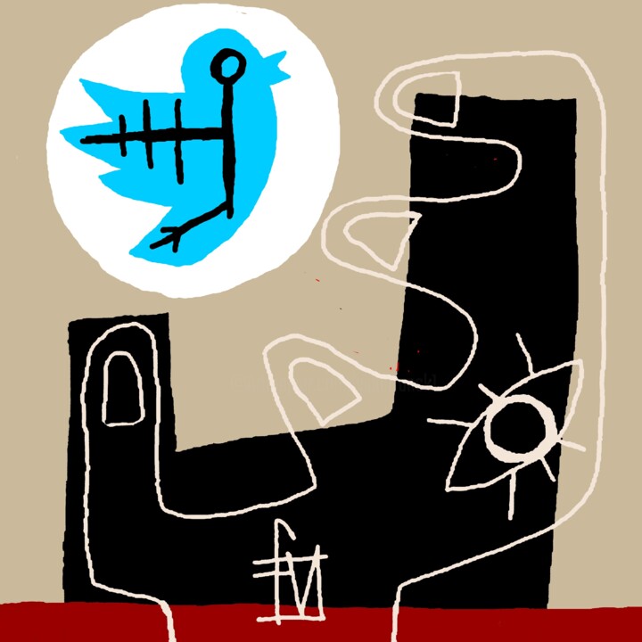 数字艺术 标题为“TWIT,QUICK, QUICK” 由Franck Vidal, 原创艺术品, 数字油画