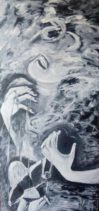 Hágase tu voluntad 绘画, 44.9x21.3 in