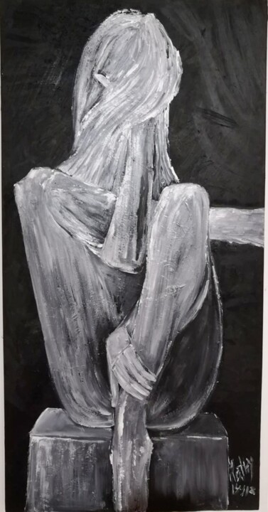No mires 绘画, 42.1x21.3 in