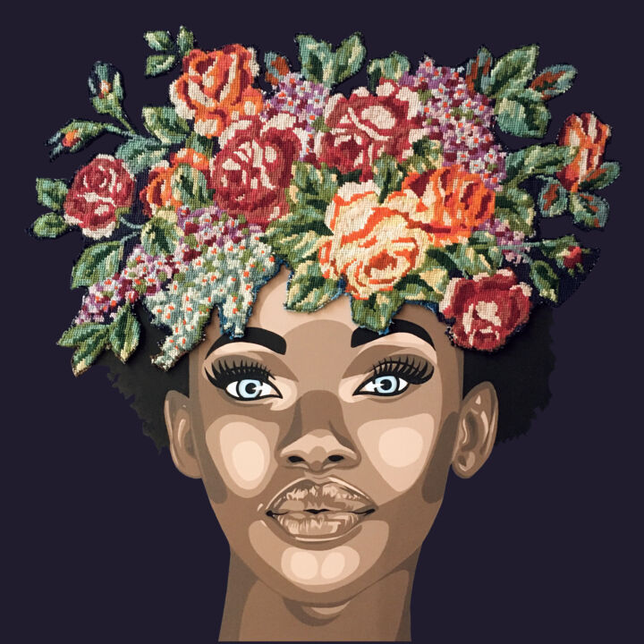 Peinture intitulée "" D'ici et d' aille…" par Ann'Soco, Œuvre d'art originale, Acrylique