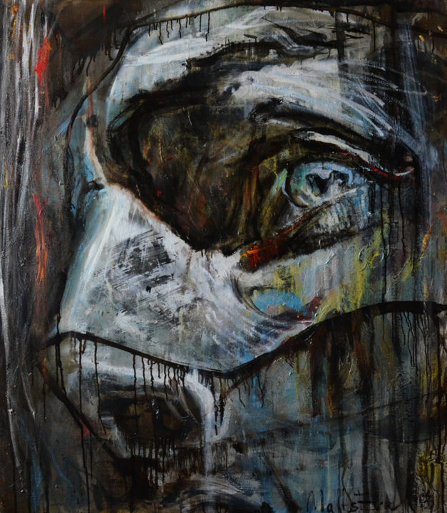 Painting titled "Без названия 04" by Evgeniya Maltseva, Original Artwork, Acrylic