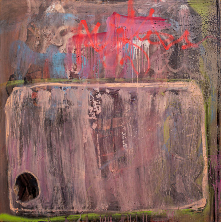 Painting titled "Abstraction #1" by Evgeniya Maltseva, Original Artwork, Oil