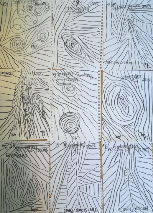 Drawing titled "No name yet but soon" by Pertti Matikainen, Original Artwork, Marker