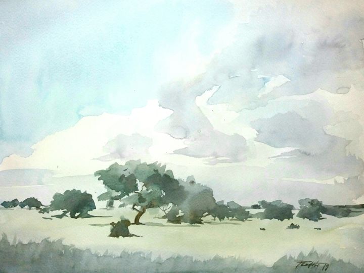 Alentejo Painting, 12.2x17.7 in