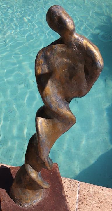 Volute 雕塑, 19.7x3.2 in