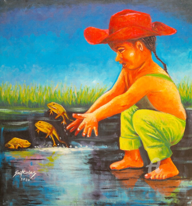 Child's Play 绘画, 30x27 in