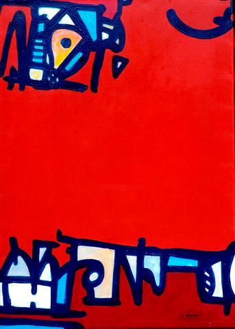 Peinture intitulée "sans titre" par Michel Lienard, Œuvre d'art originale