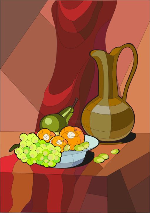 "Натюрморт" başlıklı Dijital Sanat Луна Сент (Луна) tarafından, Orijinal sanat, Dijital Resim