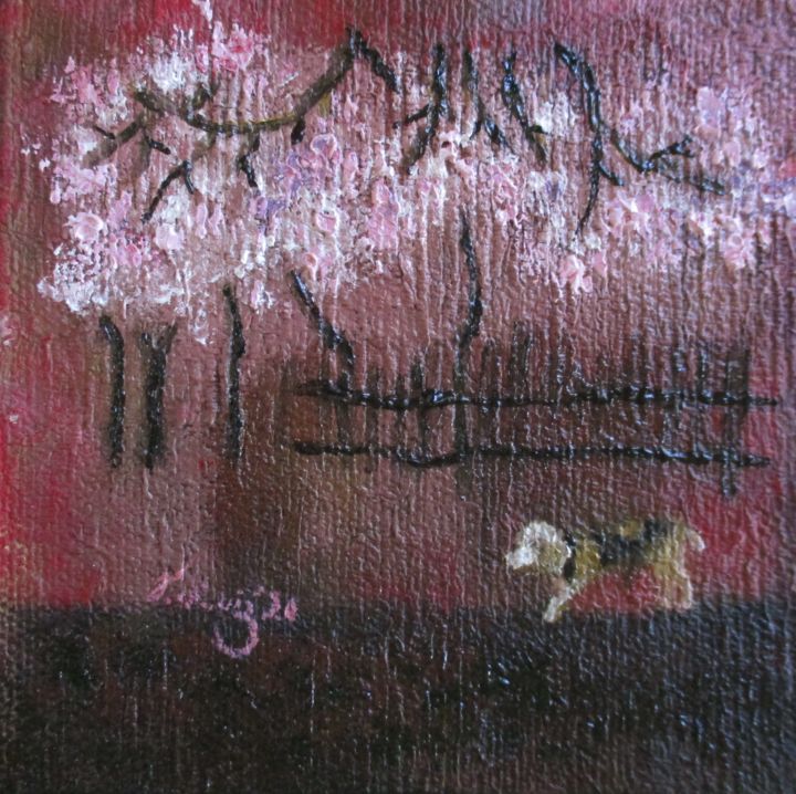 Painting titled "I miss you Eche" by Judith Ruiz, Original Artwork, Oil