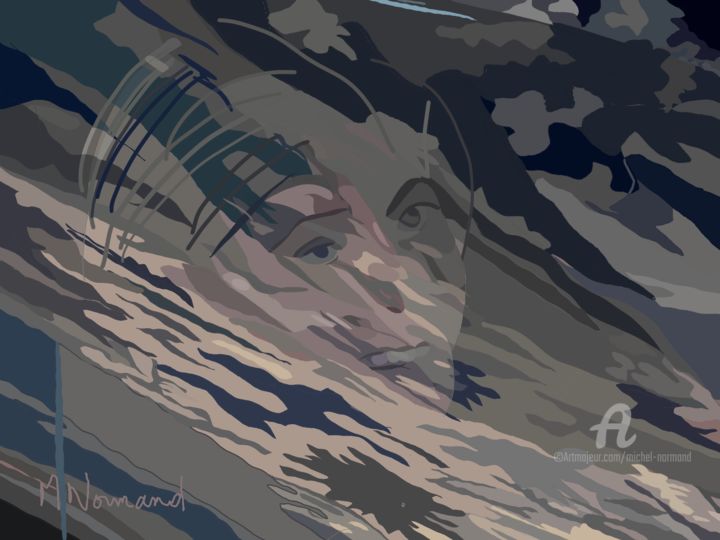数字艺术 标题为“2020-07-01 nuit d’o…” 由Michel Normand, 原创艺术品, 数字油画