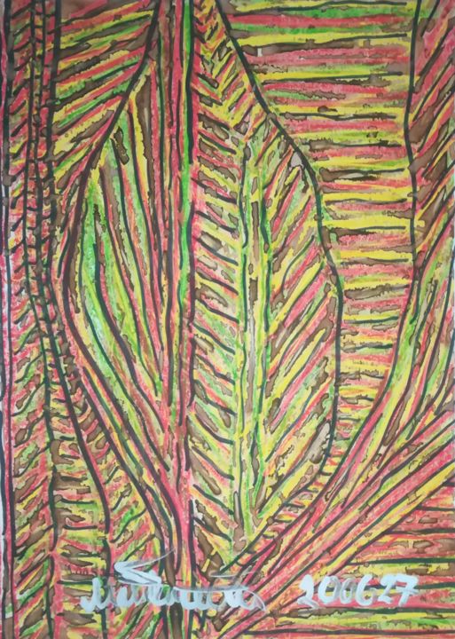 Drawing titled "An Automatic with n…" by Pertti Matikainen, Original Artwork, Marker