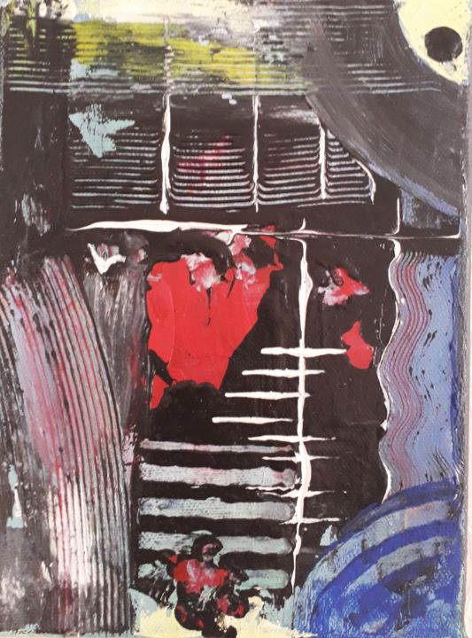 Painting titled "Bp2020social fallout" by Valerii Shchukin (VPike), Original Artwork, Acrylic