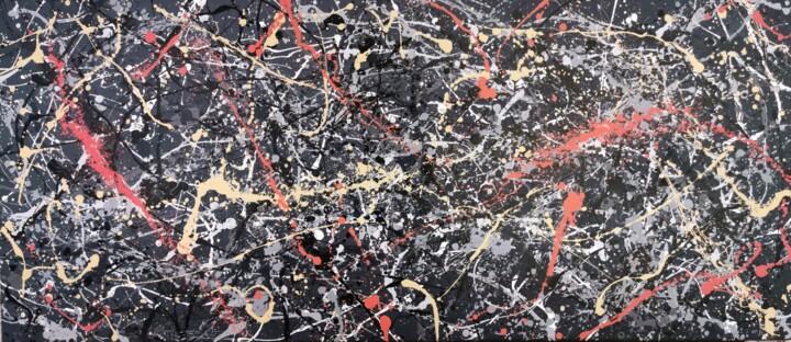 Pintura intitulada "Nordic feeling "Cre…" por Luís Bastos, Obras de arte originais, Tinta de esmalte Montado em Armação em m…