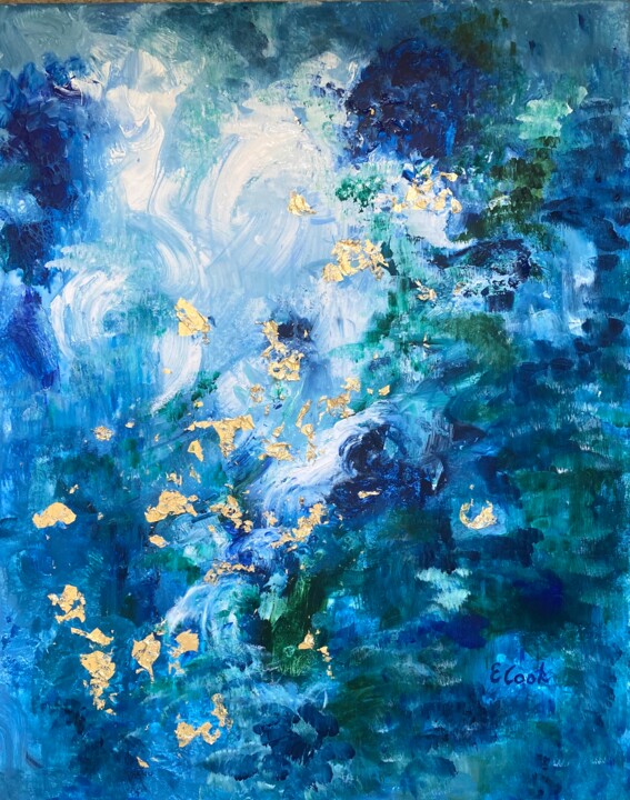 Painting titled "A Warm Midsummer Ni…" by Elisa Cook Benbassat Bassat, Original Artwork, Acrylic