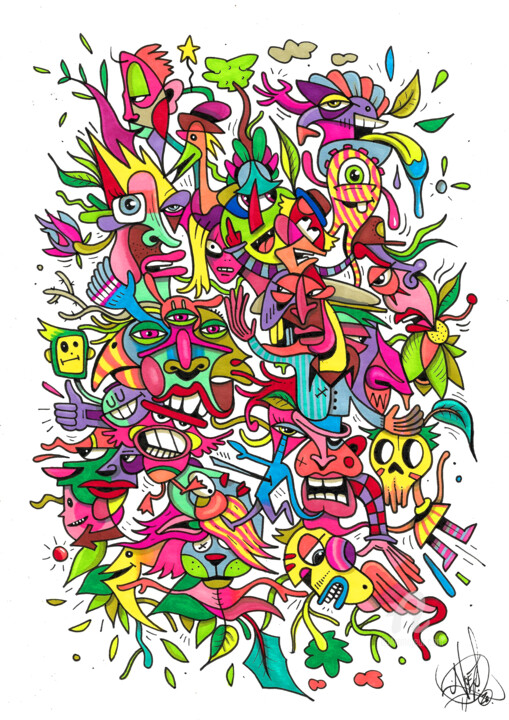 图画,  11.7x8.3 in 