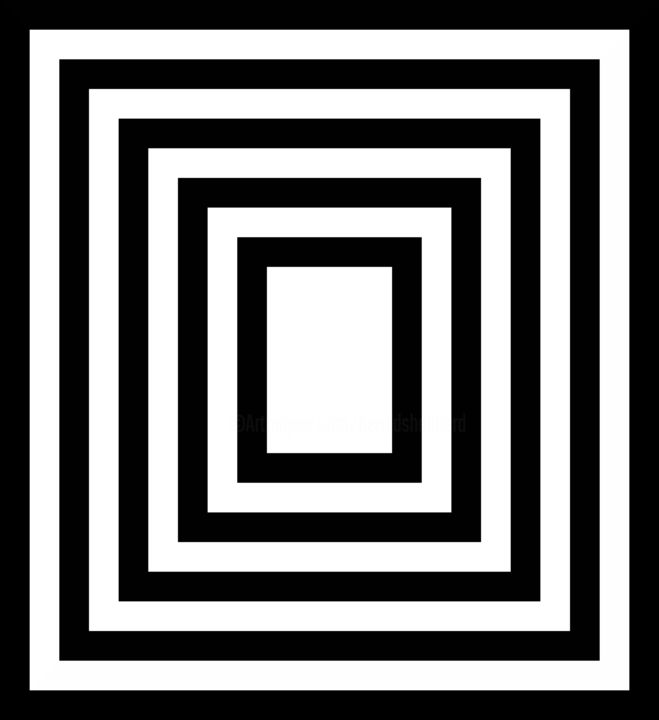 Digital Arts titled "Borders (Black And…" by Gerald Shepherd F.F.P.S., Original Artwork, Digital Painting