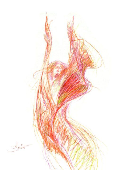 Flamme orientale 图画, 11x7.9 in